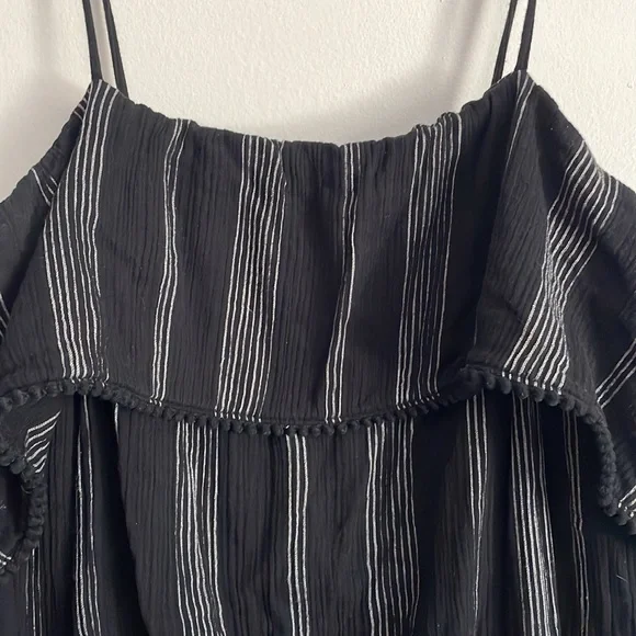 Black jumpsuit with pin stripes - Picture 3 of 4